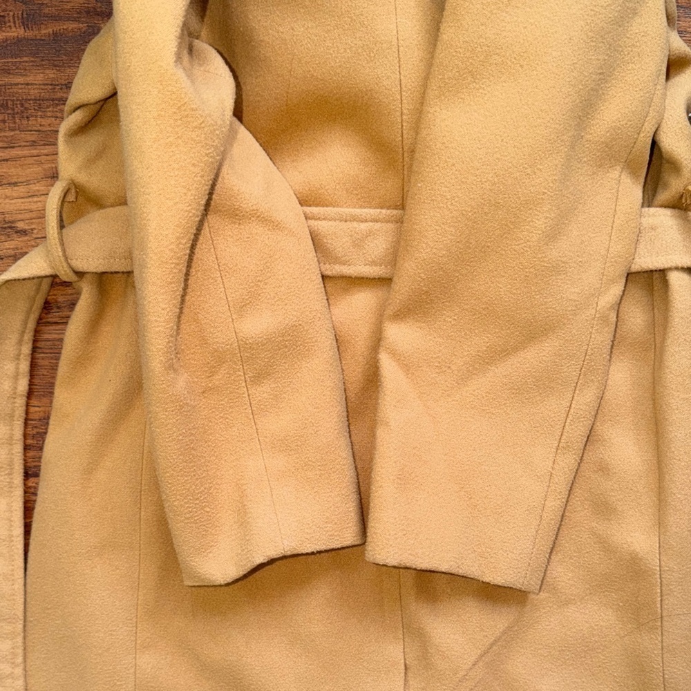 Ivy City Co Kids Sloane Camel Tan Peacoat with Removable Faux Fur Collar, 9/10 - Picture 13 of 13